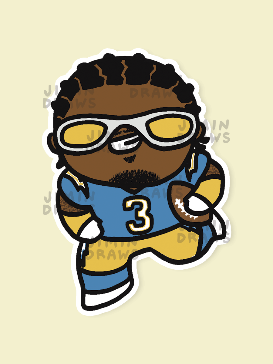 Los Angeles Chargers Sticker Pack
