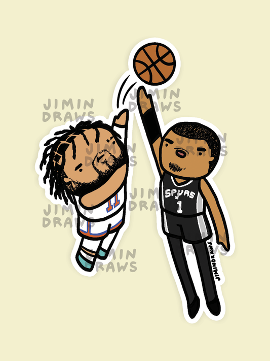 Brunson vs Wembanyama Sticker