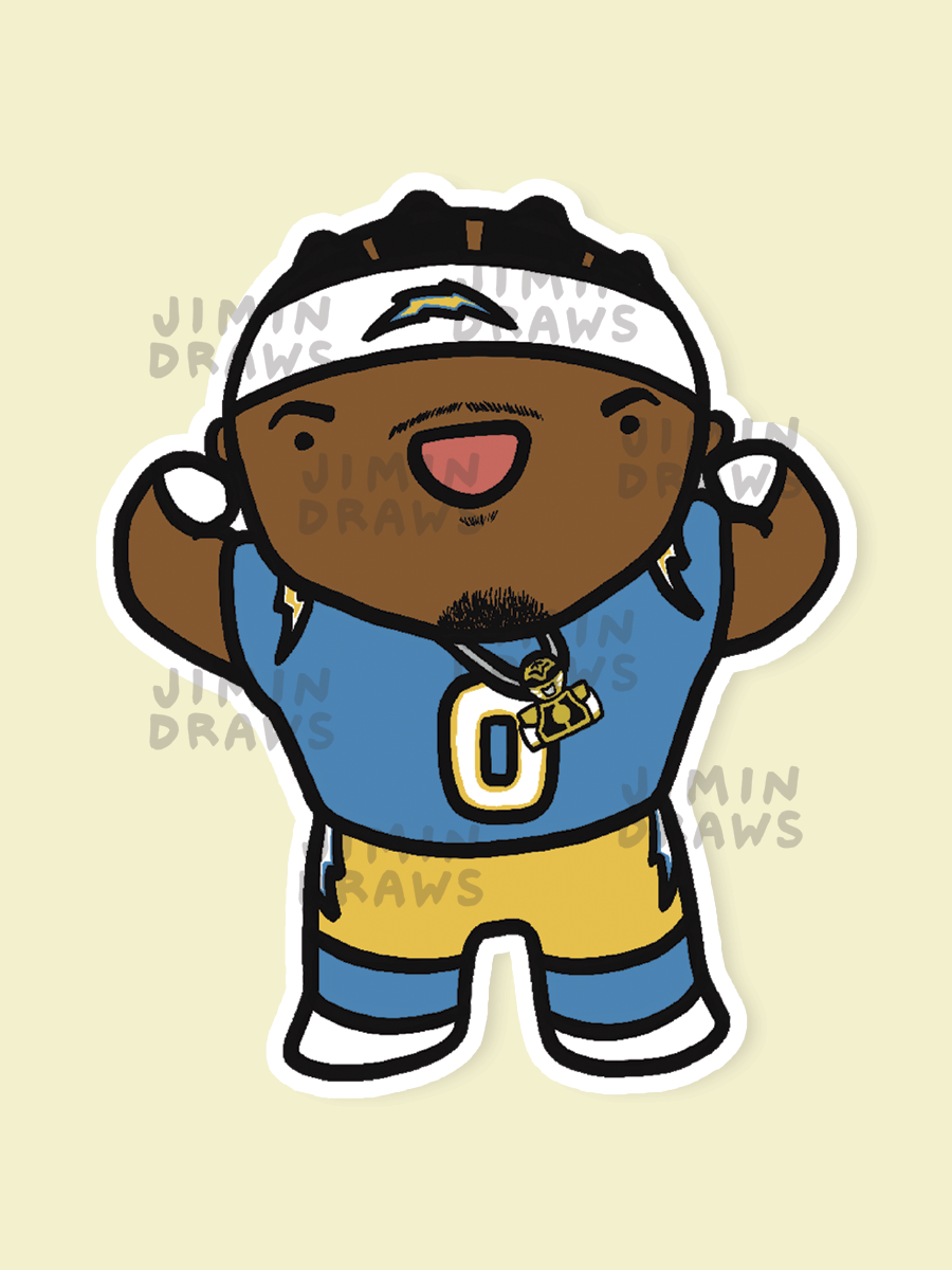 Los Angeles Chargers Sticker Pack