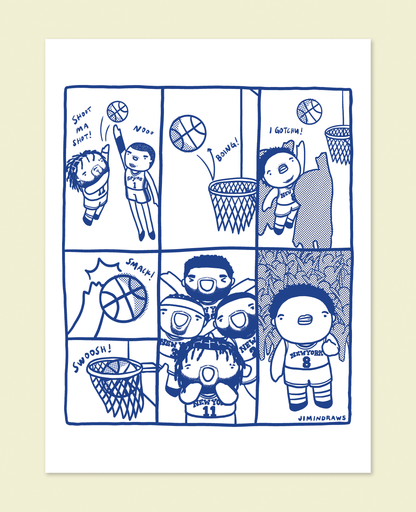 NY Knicks OG Tip Print