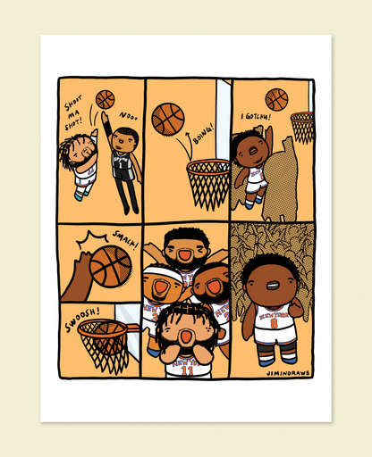 NY Knicks OG Tip Print