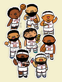 2026 NY Knicks Full Squad Sticker Pack