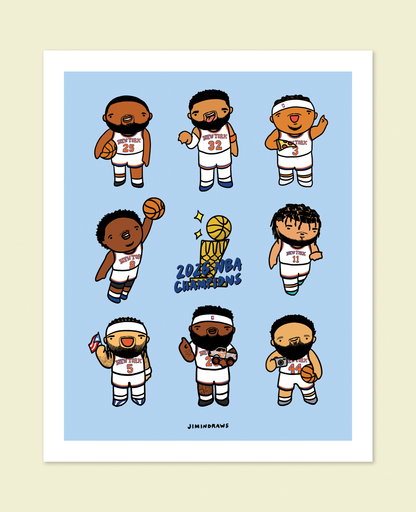 2026 NY Knicks Squad Print