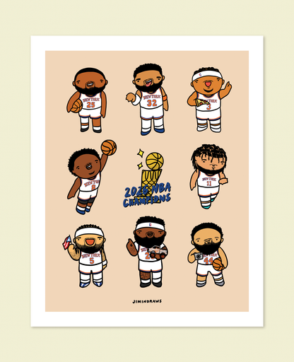2026 NY Knicks Squad Print