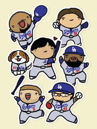 LA Dodgers Sticker Pack